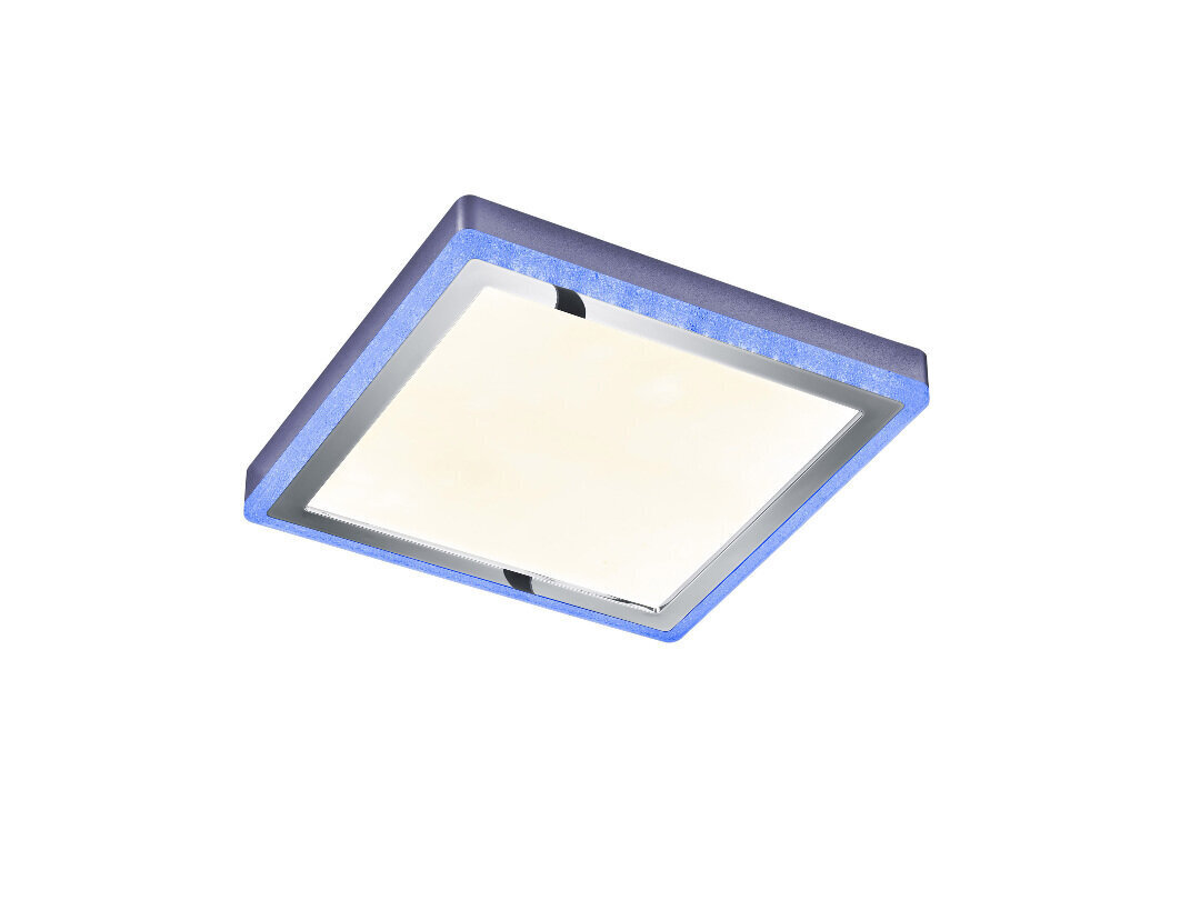 LED griestu plafons Slide, 40 x 40, satur 20 W, 2000 lm RGBW spuldzes, hroma/kristāla efekta цена и информация | Griestu lampas | 220.lv