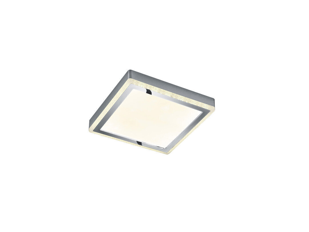 LED griestu plafons Slide, 25 x 25, satur 12 W, 1200 lm RGBW spuldzes, hroma/kristāla efekta cena un informācija | Griestu lampas | 220.lv