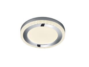 LED griestu plafons Slide 40, ar 24 W, 1600 lm RGBW lampu, hromēts/ar kristāla efektu cena un informācija | Griestu lampas | 220.lv