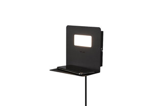 LED sienas lampa Aloft, matēti melna cena un informācija | Sienas lampas | 220.lv