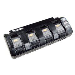 Зарядное устройство Makita DC18SF 4 x 14,4-18 V Li-ion цена и информация | Шуруповерты, дрели | 220.lv