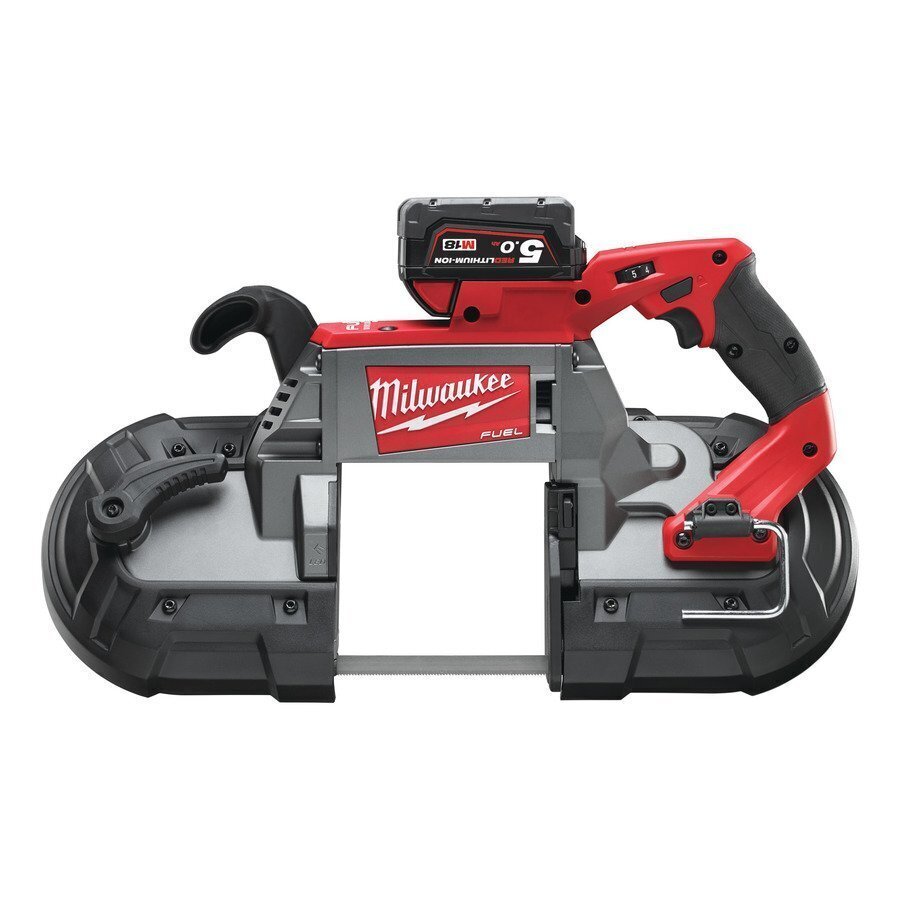 Milwaukee M18 CBS125-502C dziļā griezuma lentes zāģis cena un informācija | Zāģi, ripzāģi | 220.lv