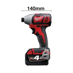 Аккумуляторная импульсная отвертка Milwaukee M18 BID-402C цена и информация | Шуруповерты, дрели | 220.lv