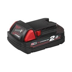 Milwaukee M18 B2 akumulators, 18V, 2Ah cena un informācija | Skrūvgrieži, urbjmašīnas | 220.lv