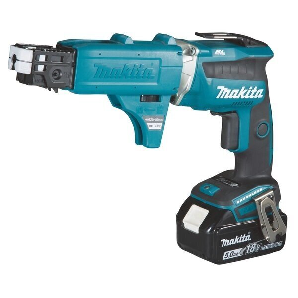 Makita DFS452TJX2 akumulatora skrūvgriezis, 18V, 4000 apgr/min, 25/55 mm + 2 x 5Ah cena un informācija | Skrūvgrieži, urbjmašīnas | 220.lv