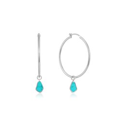 Серебряные серьги Ania Haie Tidal Turquoise Stud 901028199 цена и информация | Серьги | 220.lv