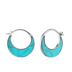 Ania Haie sudraba auskari Tidal Turquoise Crescent 901028203 цена и информация | Серьги | 220.lv