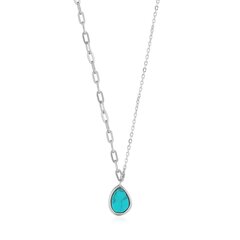 Серебряная цепочка Ania Haie Tidal Turquoise mixed link 901028207 цена и информация | Украшения на шею | 220.lv