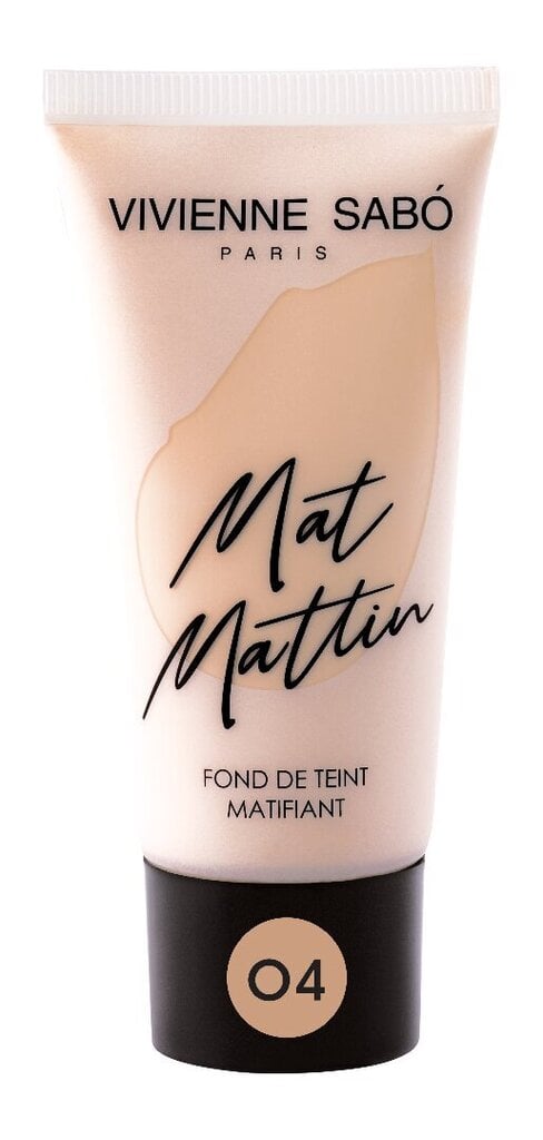 Vivienne Sabo Mattifying foundation Matifiant Mat Mattin tonālais krēms, 04 Medium cena un informācija | Grima bāzes, tonālie krēmi, pūderi | 220.lv