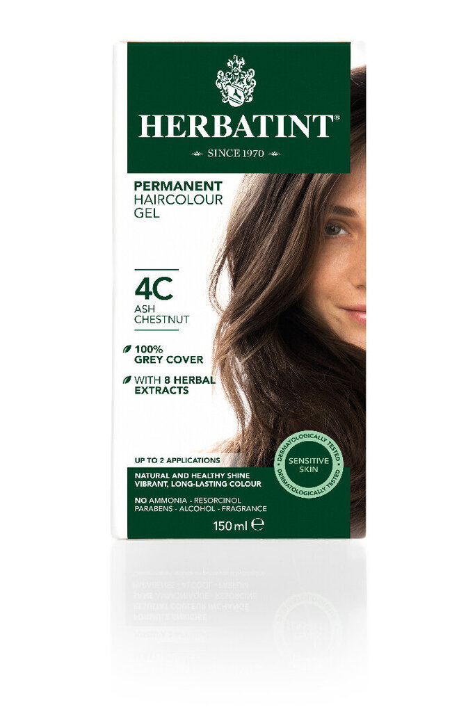 Herbatint matu krāsa Osis-kastanis 4C cena un informācija | Matu krāsas | 220.lv