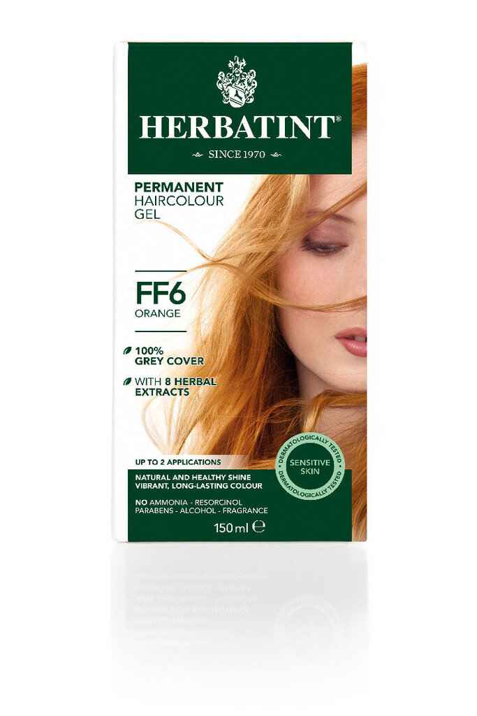 Herbatint matu krāsa Oranžs FF6 cena un informācija | Matu krāsas | 220.lv