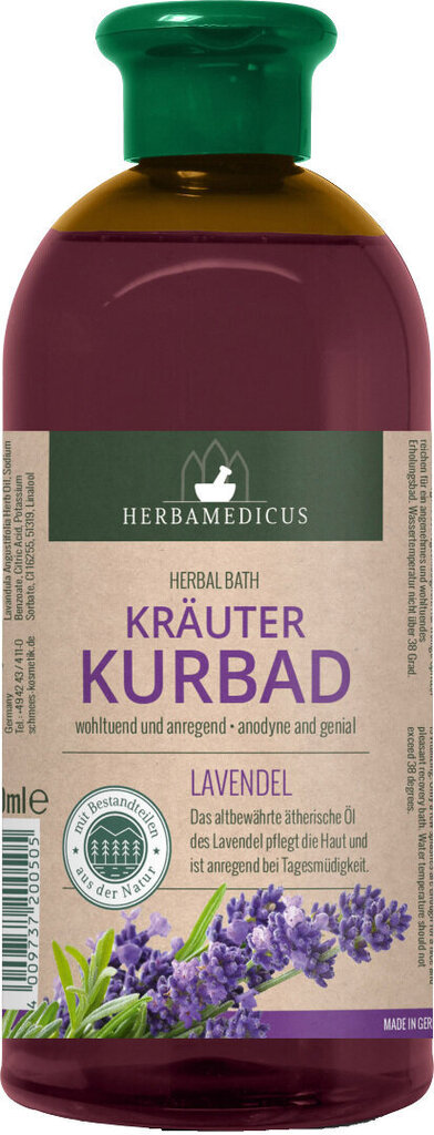 HERBAMEDICUS vannas putas Herbamedicus Lavanda 500 ml cena un informācija | Dušas želejas, eļļas | 220.lv