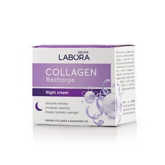 Aroma Labora Collagen Recharge nakts krēms ar jūras kolagēnu un makadāmijas eļļu 50 ml цена и информация | Кремы для лица | 220.lv
