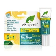 Dr. Organic Skin Clear piņņu kopšanas gels, 10 ml cena un informācija | Serumi sejai, eļļas | 220.lv