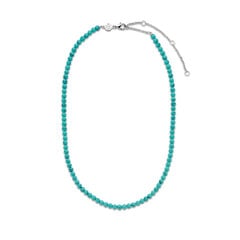 Ti Sento tirkīza zila pērļu kaklarota 901011218 cena un informācija | Kaklarotas | 220.lv