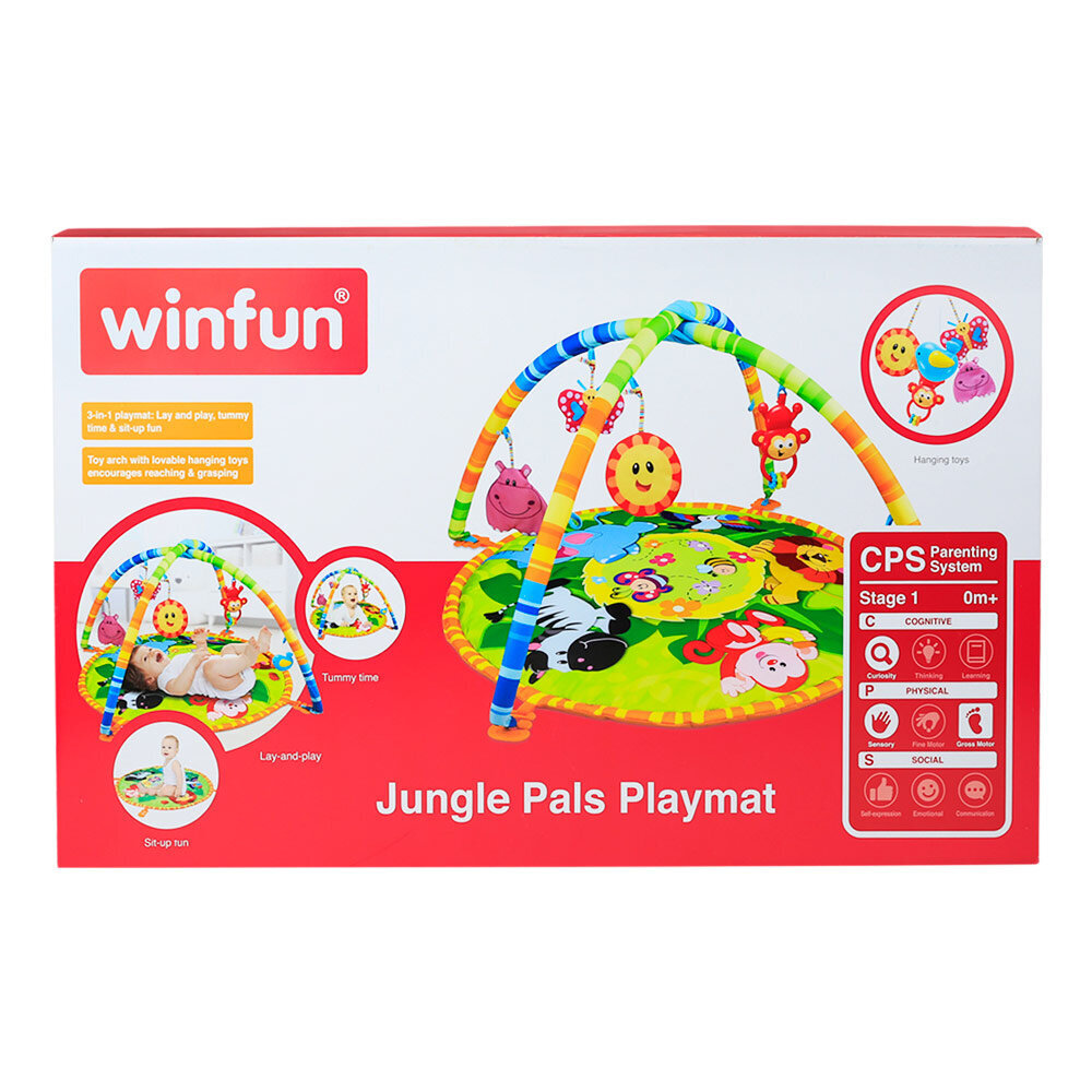WinFun Rotaļu paklājiņš Džungļi cena un informācija | Rotaļlietas zīdaiņiem | 220.lv