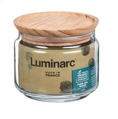 PURE stikla burka, 0,5 l, koka vāks, Luminarc цена и информация | Посуда для хранения еды | 220.lv