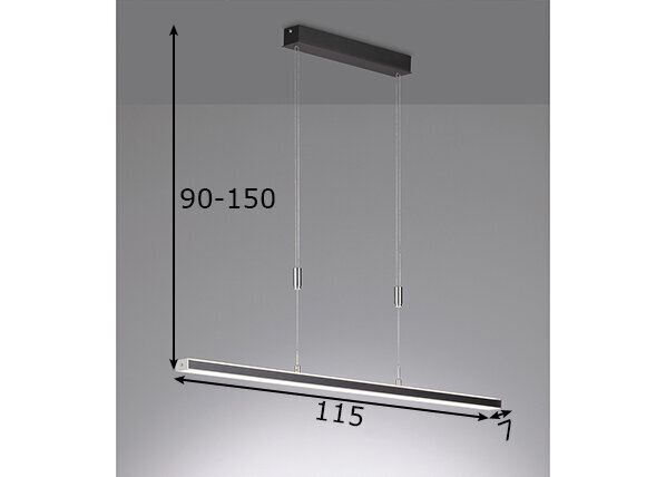 Griestu lampa Vitan TW LED, 15 W/3400 lm 891092980 cena un informācija | Lustras | 220.lv