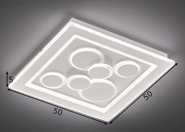 Griestu lampa Ratio LED, balta, 49 W/4300 lm 891097810 cena un informācija | Griestu lampas | 220.lv
