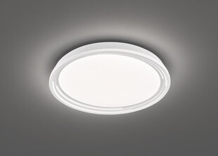 Griestu lampa Dua LED, balta/sudrabaina toņa, 32 W/3500 lm 891099640 cena un informācija | Griestu lampas | 220.lv