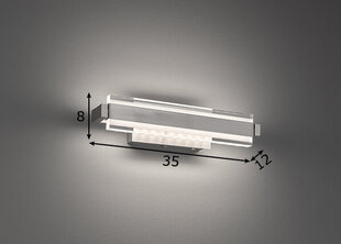 Sienas lampa Z-Paros LED, niķeļa toņa, 8,5 un 0,9 W/890 lm 891099662 cena un informācija | Sienas lampas | 220.lv