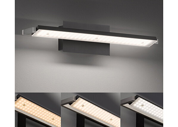 Sienas lampa Pare TW LED, melna, 21 W/2200 lm cena un informācija | Sienas lampas | 220.lv