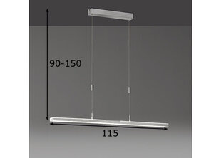 Griestu lampa Z-VITAN LED, niķeļa toņa, 30 un 4,5 W/3300 lm 891099673 cena un informācija | Griestu lampas | 220.lv