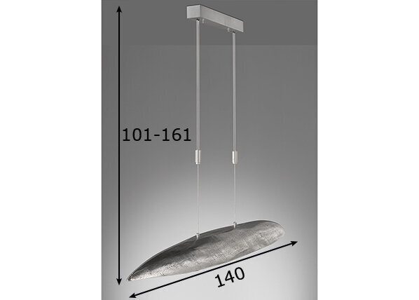 Griestu lampa Colmar LED, antīka niķeļa toņa, 6x 5 W/2900 lm 891099676 cena un informācija | Piekaramās lampas | 220.lv
