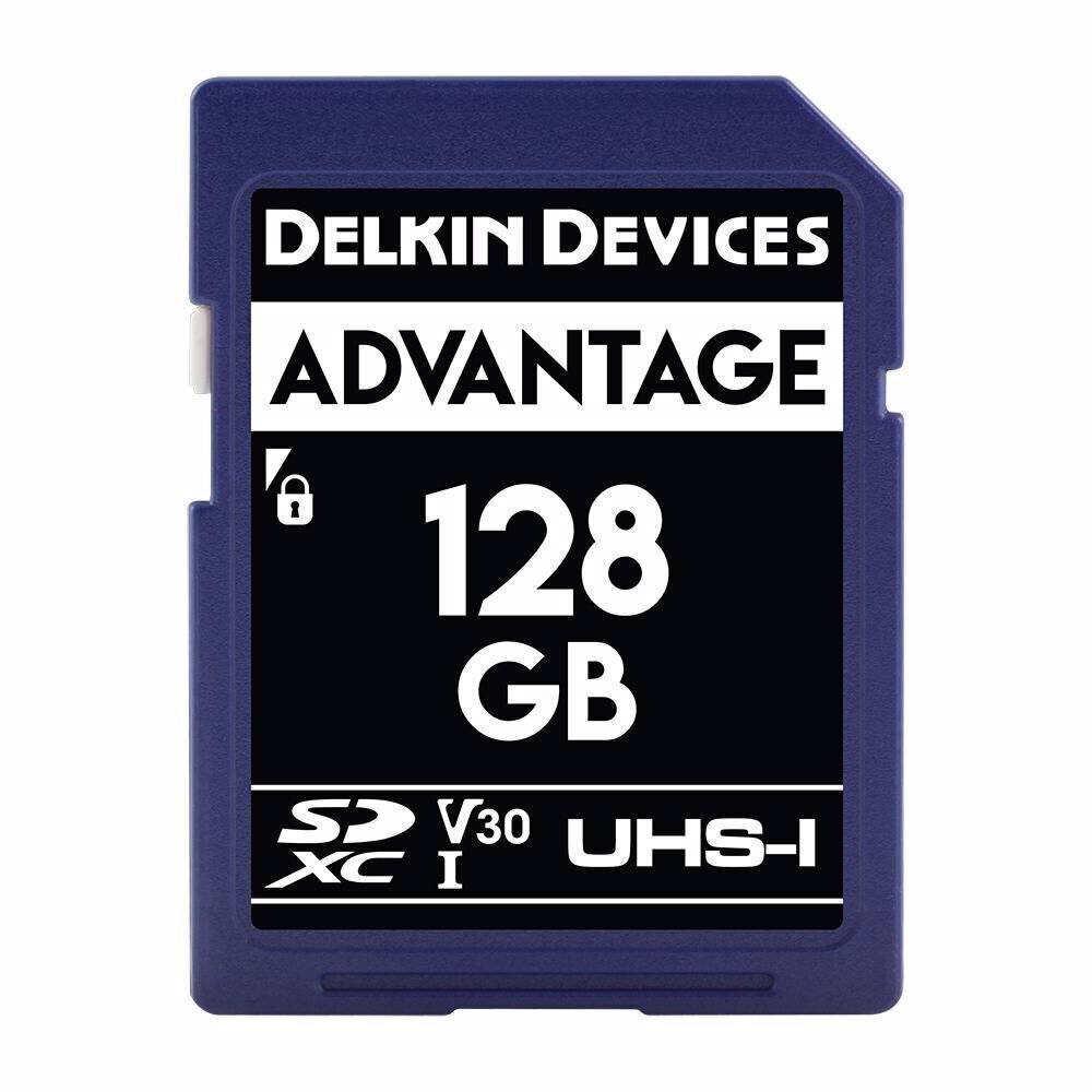 DELKIN SD ADVANTAGE 660X UHS-I U3 (V30) R90/W90 128GB цена и информация | Atmiņas kartes fotokamerām | 220.lv