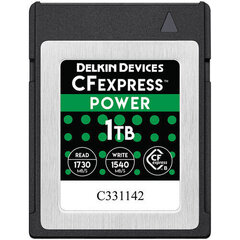 Delkin DCFX1-1TB, Карта памяти, 1 ТБ цена и информация | Карты памяти для фотоаппаратов | 220.lv