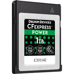 DELKIN CFEXPRESS POWER R1730/W1430 1TB цена и информация | Карты памяти для фотоаппаратов | 220.lv
