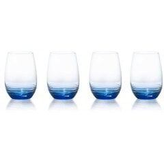 Vīna glāzes 468 ml 4 gab. zemas 'Cobalt Swirl' Creative Tops cena un informācija | Glāzes, krūzes, karafes | 220.lv