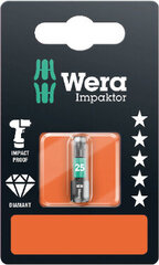 Wera Impaktor uzgalis, TORX T30 x 25mm, 867/1, blisterī cena un informācija | Rokas instrumenti | 220.lv