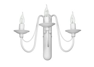 Sienas gaismeklis Roza, balts, 3x 40 W цена и информация | Настенные светильники | 220.lv