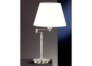 Galda lampa Wiesbaden, hroma/niķeļa toņa, 40 W cena un informācija | Stāvlampas | 220.lv