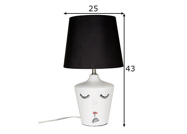 Galda lampa Nora Vit цена и информация | Galda lampas | 220.lv