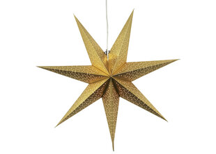 Звезда из бумаги Dot 70см, золотистый цена и информация | Рождественские украшения | 220.lv