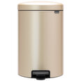 Мусорный бак Brabantia Newlcon с педалью newIcon, 20 л, цвет Champagne