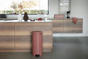 Brabantia atkritumu tvertne NewIcon 30L, Terracotta Pink cena un informācija | Miskastes | 220.lv