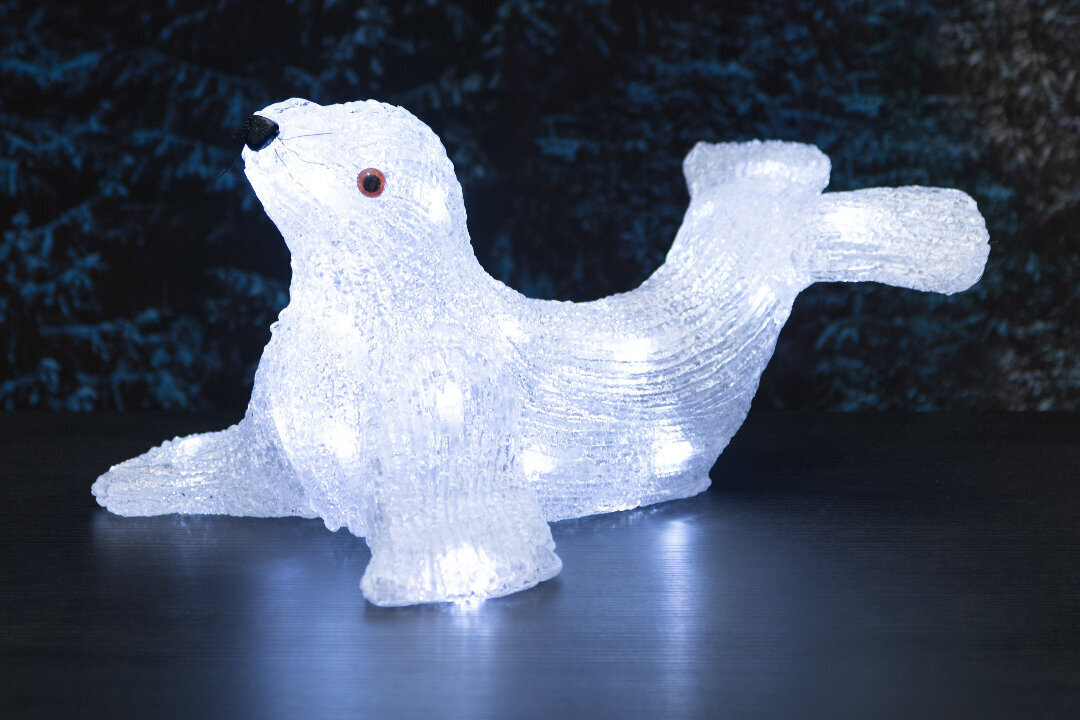 Finnlumor spīdošā figūra Jūras lauva, 24 LED цена и информация | Ziemassvētku dekorācijas | 220.lv