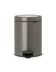 Brabantia NewIcon Recycle atkritumu tvertne ar pedāli, 2x2L, platīna krāsā cena un informācija | Miskastes | 220.lv