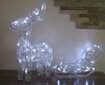 Gaismas dekors Ziemeļbriedis ar ragavām, 64 LED cena un informācija | Ziemassvētku dekorācijas | 220.lv