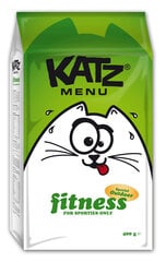 Корм для кошек KATZ MENU FITNESS, 400 г цена и информация | Сухой корм для кошек | 220.lv