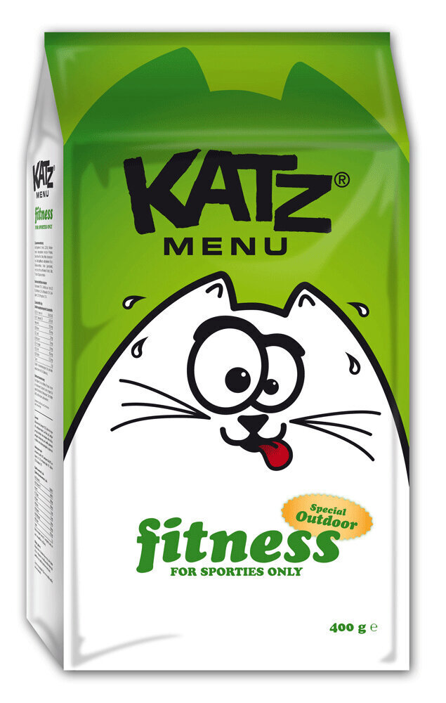 Kaķu barība KATZ MENU FITNESS 400 gr cena un informācija | Sausā barība kaķiem | 220.lv