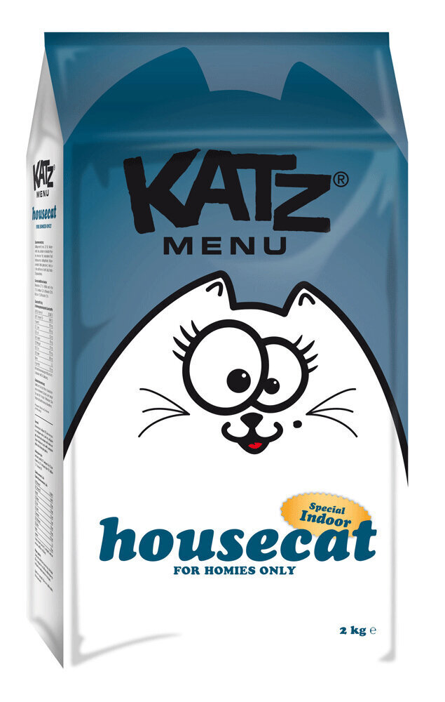 Kaķu barība KATZ MENU HOUSECAT 2 kg cena un informācija | Sausā barība kaķiem | 220.lv