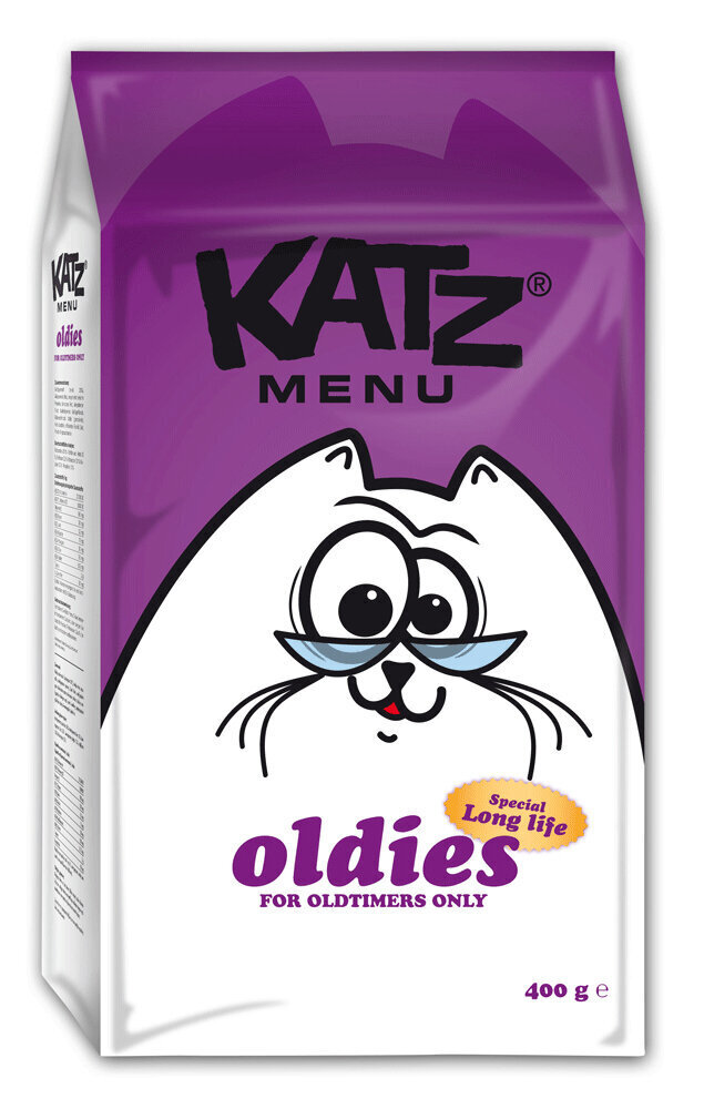 Kaķu barība KATZ MENU OLDIES, 400 grami cena un informācija | Sausā barība kaķiem | 220.lv