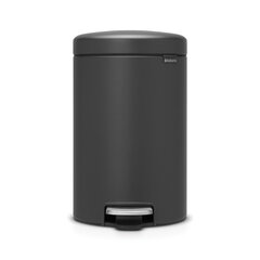 Atkritumu tvertne Brabantia NewIcon 12 L, melna цена и информация | Мусорные баки | 220.lv