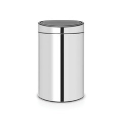 Мусорный бак Brabantia Touch Bin New двухсекционный, 23/10 л, цвет Brilliant Steel цена и информация | Мусорные баки | 220.lv