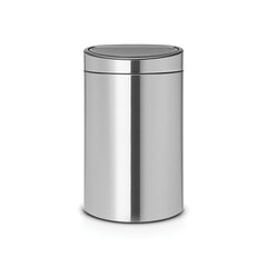 Бак мусорный Brabantia Touch Bin New, 40 л, Brilliant Steel цена и информация | Мусорные баки | 220.lv