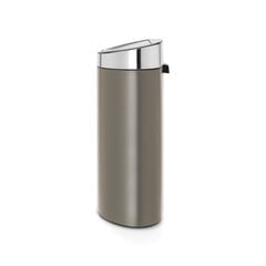 Мусорный бак Brabantia Touch Bin New, 40 л, цвет Platinum цена и информация | Мусорные баки | 220.lv